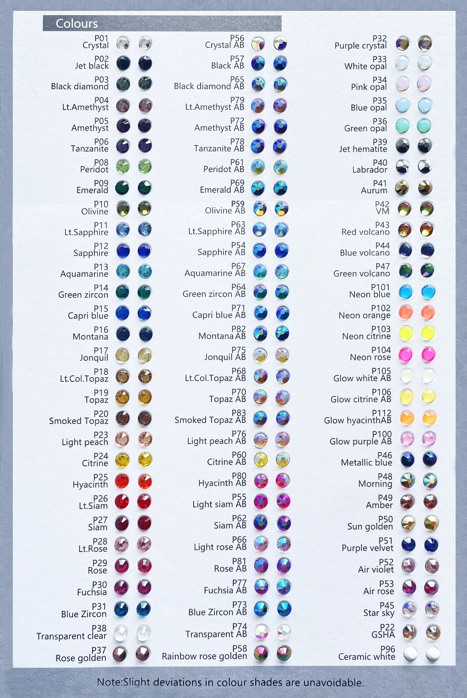 Tutte le taglie 40 colori Crystal AB Hotfix Strass, Vetro Strass Hotfix Ferro su strass per Nail Art Cucito e decorazione tessuto-Colori misti, ss30 288 pezzi