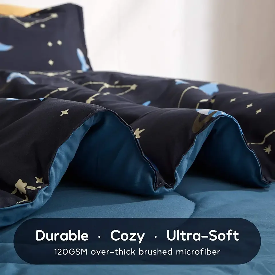 Simple Style Fancy Galaxy Printing Comforter Set Bedding 7PCS Children Beddings Comforter Duvet Cover