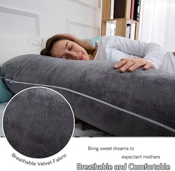 Pregnancy Pillows For Sleeping Memory Foam Filling U Shaped Pregnancy