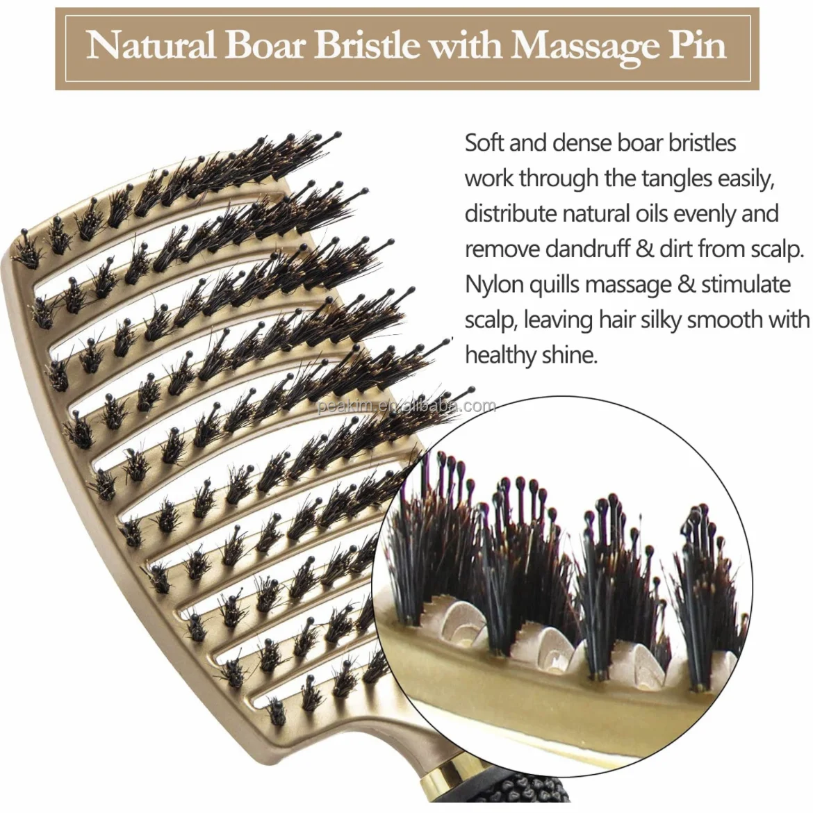 Factory Price Women Hair Detangling Brush For Salon Styling Extension