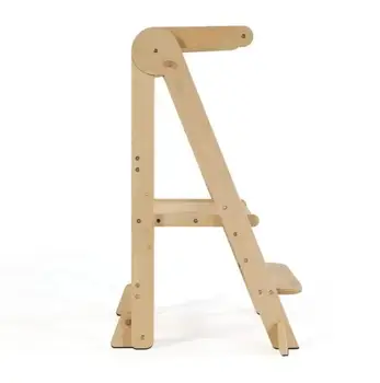 Custom learning tower foldable kitchen helper toddler stool