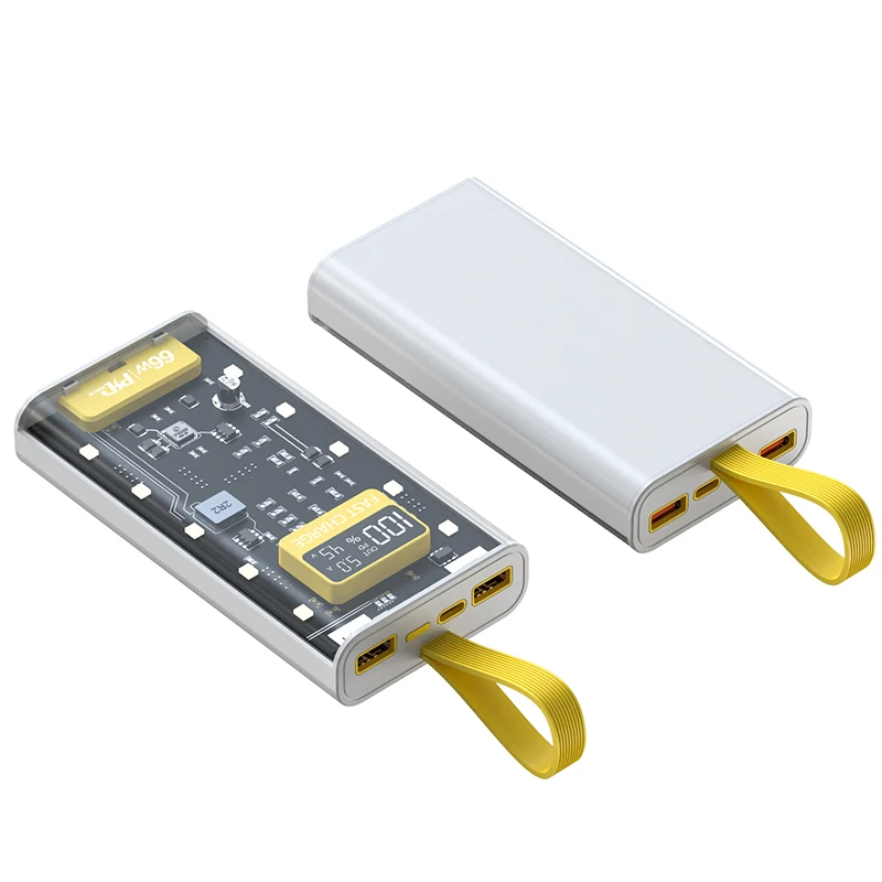 Bolomi Newest Transparent Laptop Power Bank 10000mAh Fast Charging For