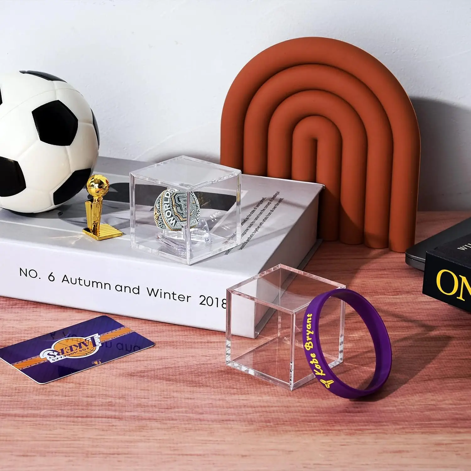 Championship Ring Display Case Holder, Transparent Acrylic, Oem