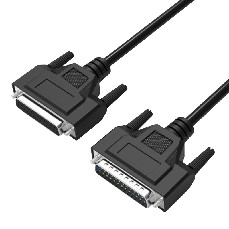 DB25 Male to Female Cable, 25-Pin Serial Connector Extension Cord for Printer, Computer, Networking, Industrial Equipment