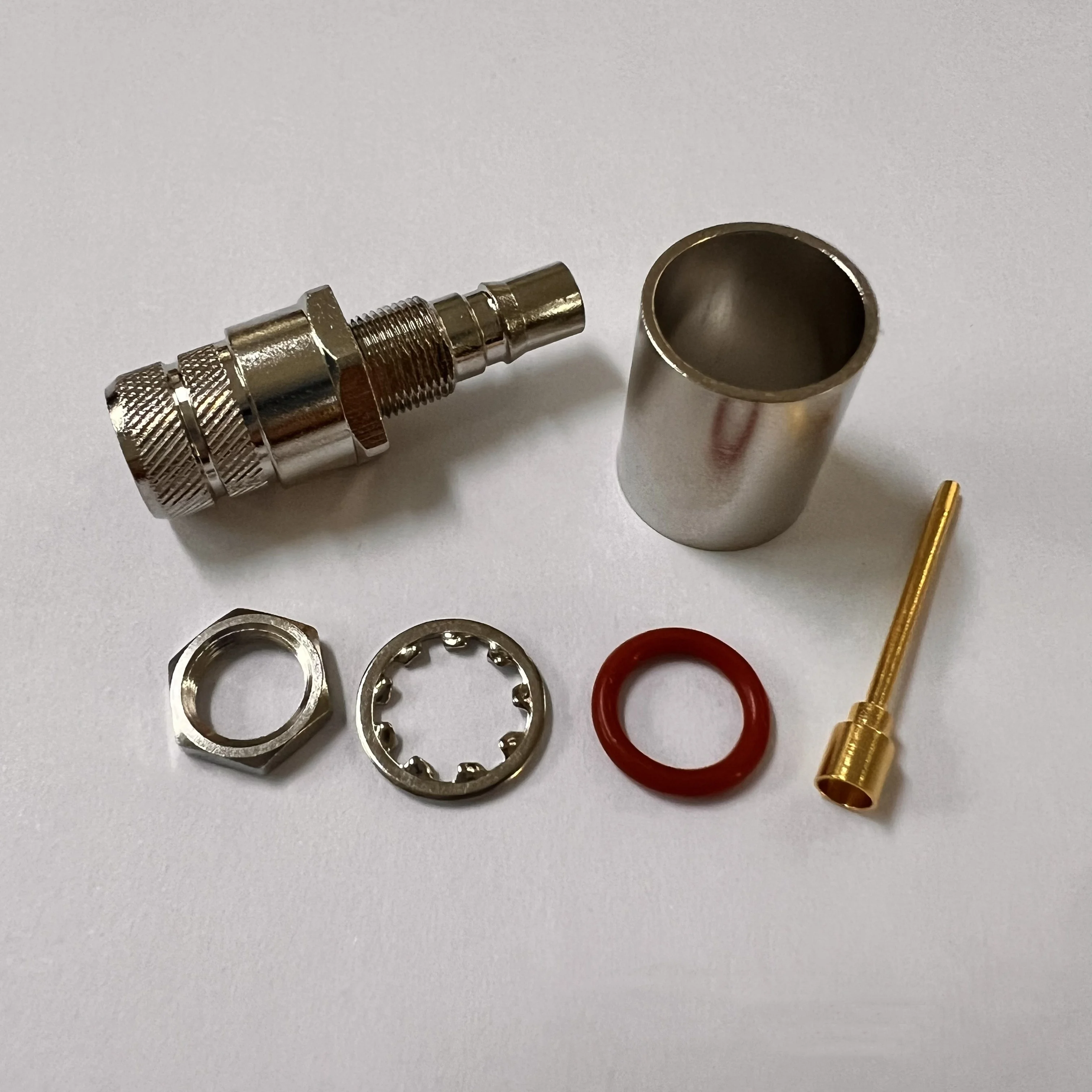 product factory price qma c ky7d rf connector all brass qma female connector with thread crimp rg8 rg213-1