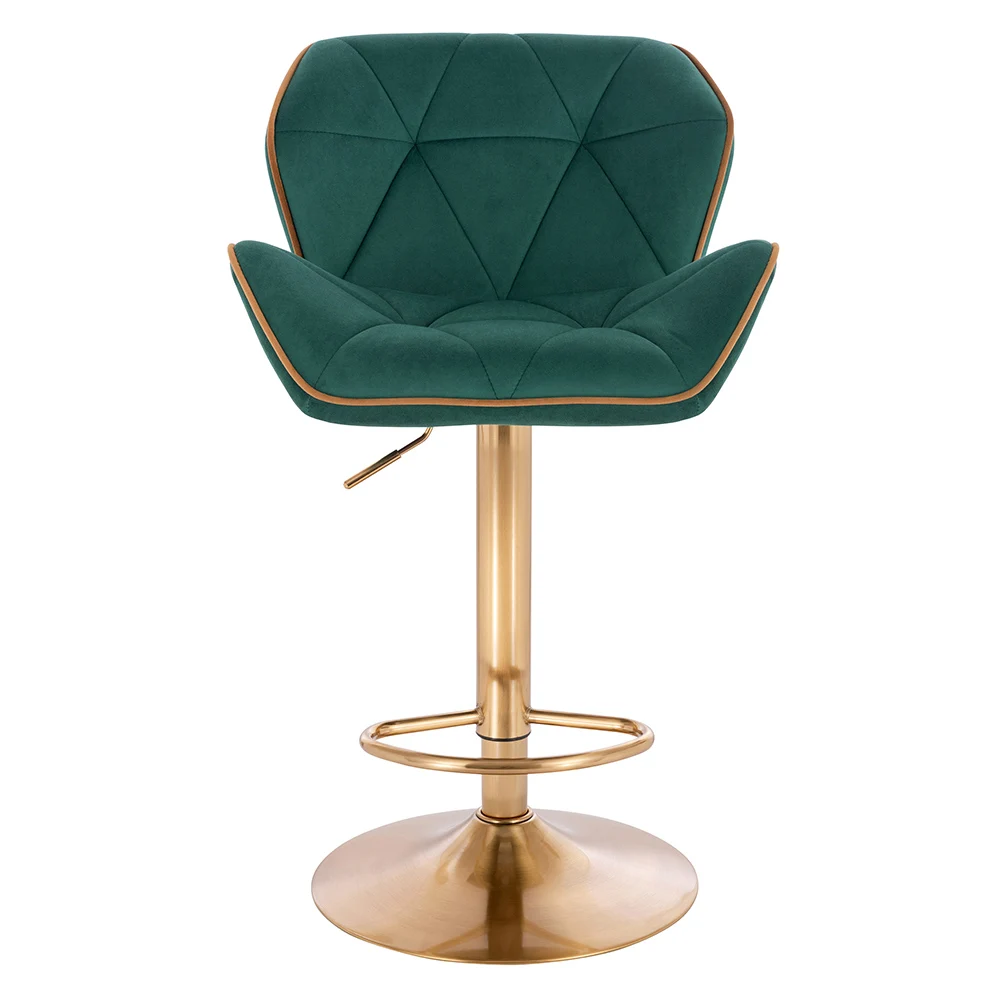 Wholesale High Bar Stool Adjustable Swivel Lift Velvet Bar Stool Chairs With Gold Legs Buy Bar
