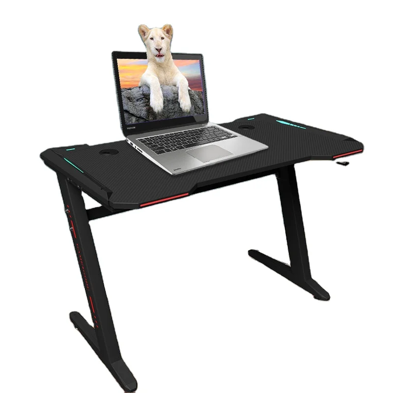 LEDPCゲームRGBZ字型L字型コンピューターテーブル