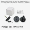 On-board 30-liter oil drum padlock