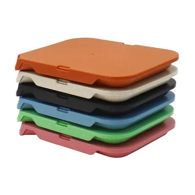 Cross-border wholesale new biodegradable multi-functional cigarette grinder tray multi-color durable rolling tray
