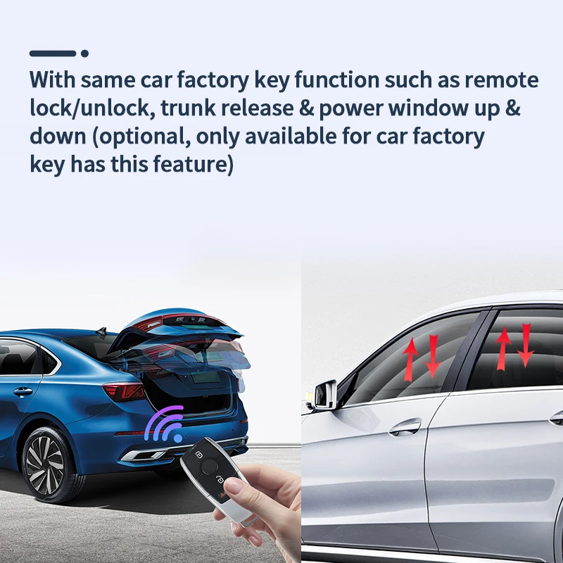 EASYGUARD Smart Key PKE Kit Fit for Benz with Factory OEM Push Start Button Trunk Release