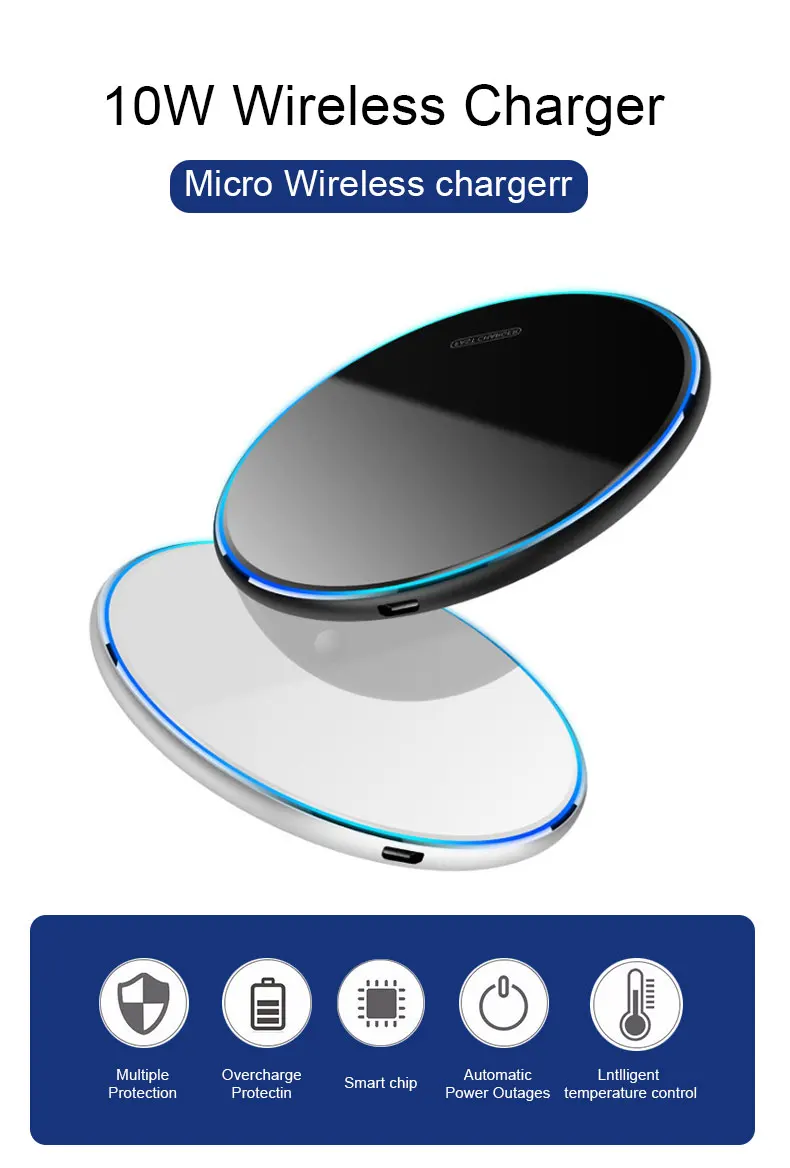 15w light up fast charge wireless charging pad