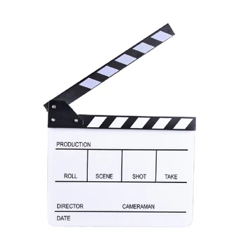 E-IMAGE ECB-03 Acrylic Professional ClapperBoard  for Movie Action Scene Director Film Clapperboard