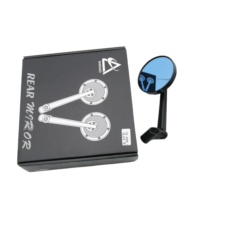 J  SH-4408-L-ZX Motorcycle Handlebar Mirror - Retro Fit Upgrade