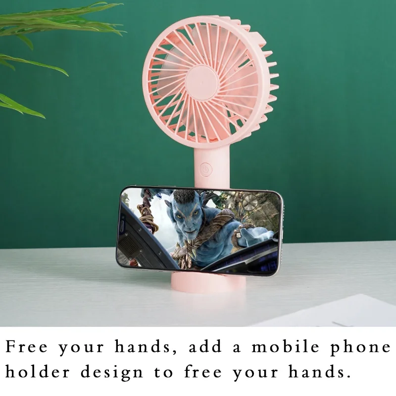Adjustable 3 Speed Handheld Personal Mini Fan Usb Rechargeable Portable Fan for Office Outdoor Travel