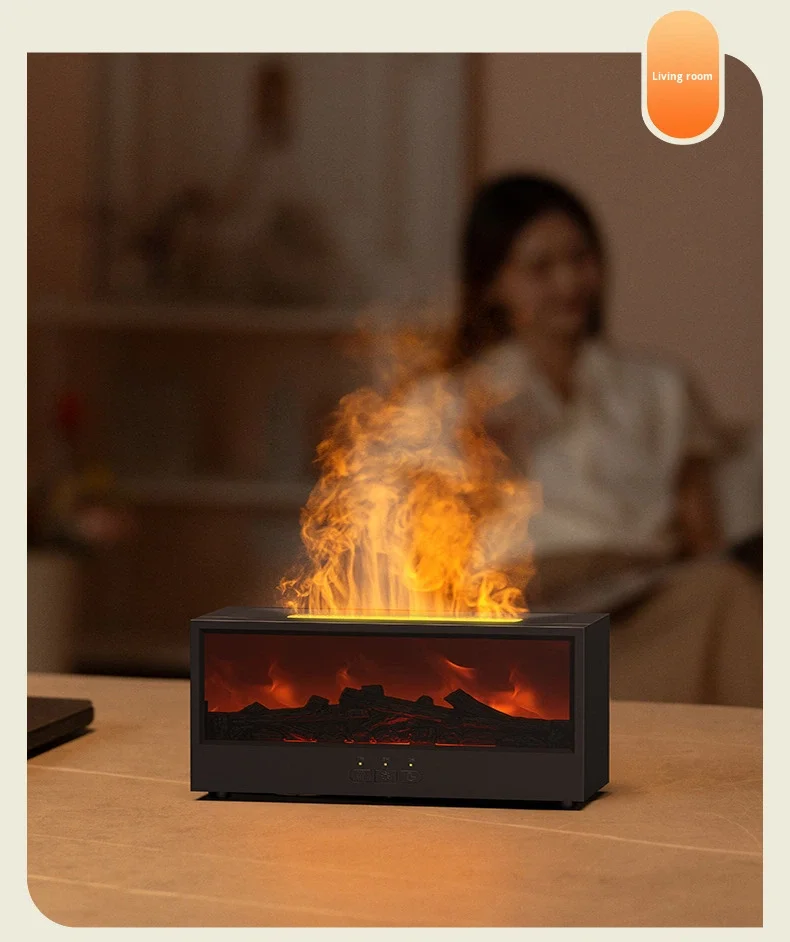 3D simulated fireplace aroma diffuser