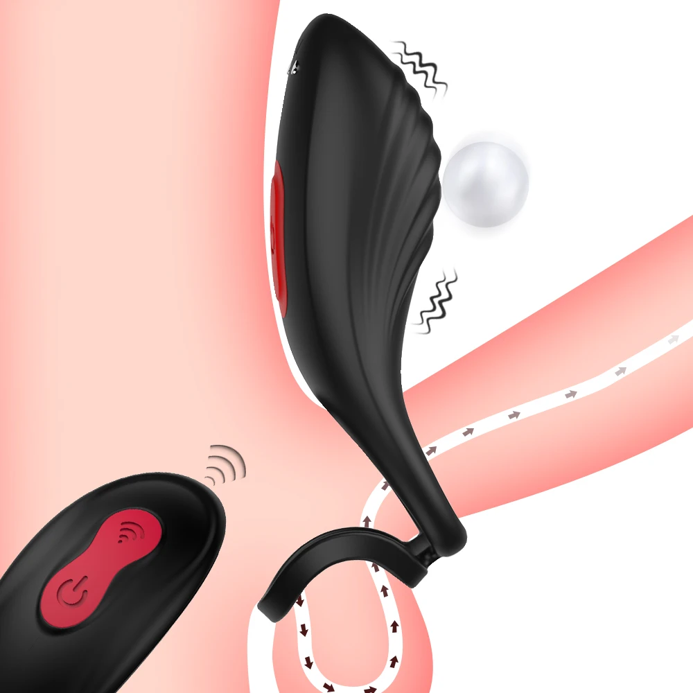 S-HANDE Silicone Vibrating Penis Cock Glans Ring Rubber Boy love 18 Big  Cock Man with Cock Ring Pictures Sex Toys for Men