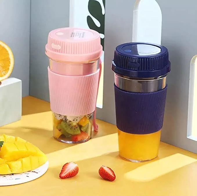 BM China 380ml Portable Mixer Blender Fresh Mini Citrus Juicer Whit Plastic Body