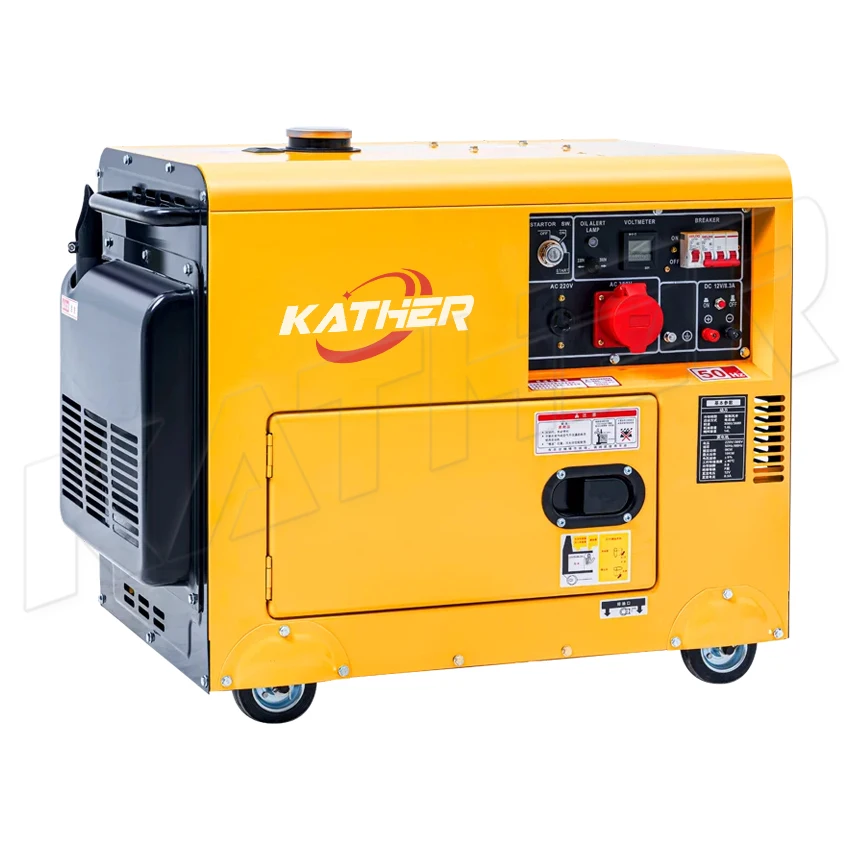 three phase portable soundproof diesel generators 10kva alternator genset-8