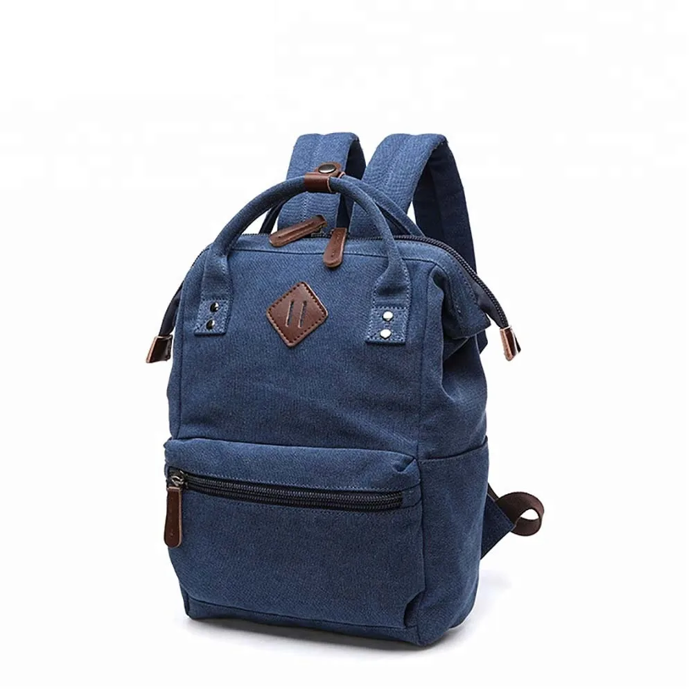 new women fashion backpack canvas large rucksack