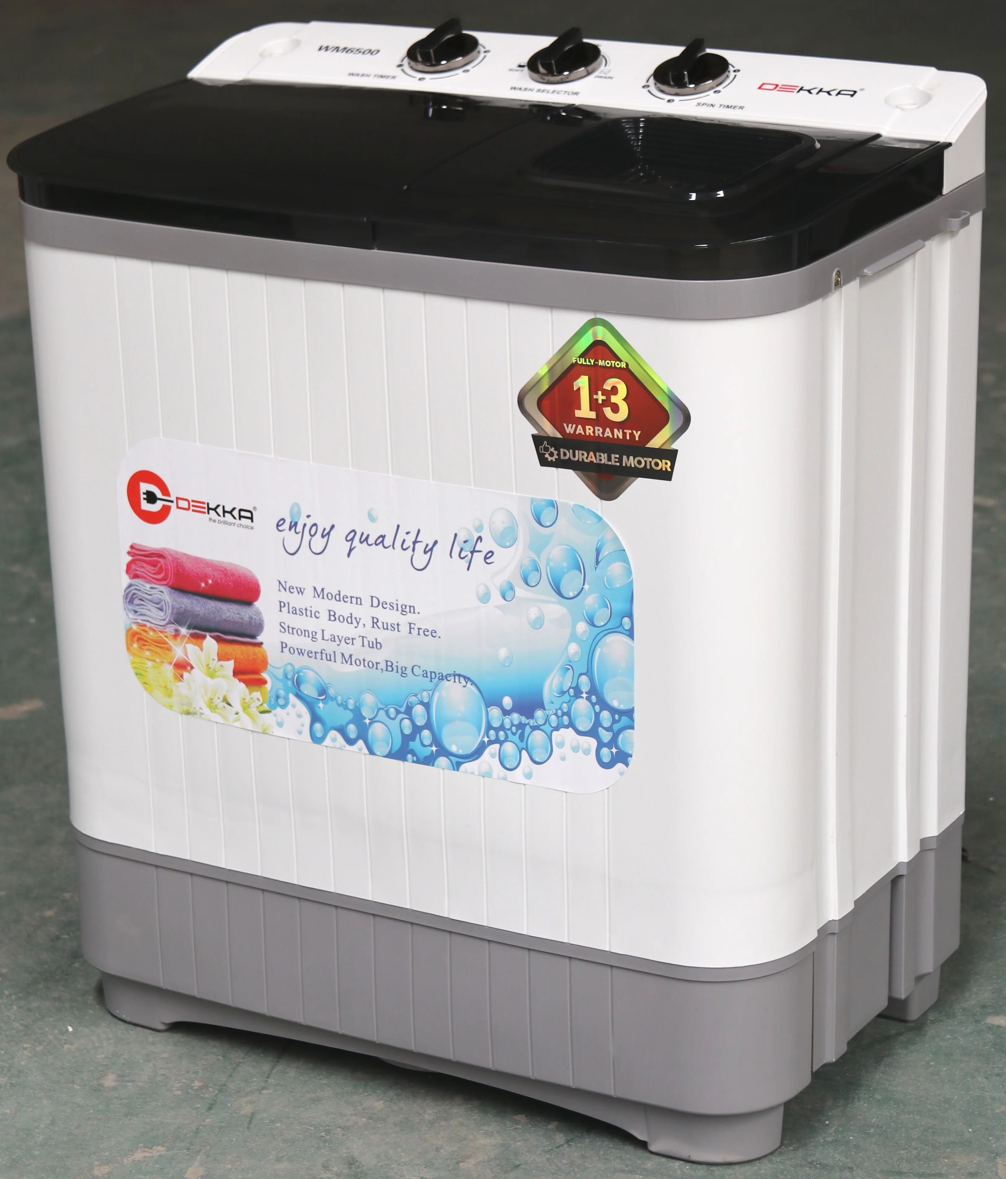Electric 7kg Semi-Automatic Top-Loading Washer with English & German New Household & Hotel Use High-Efficiency Washing Machine