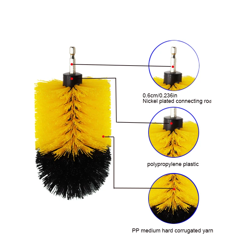 Drill Brush Scrub Pads Power Scrubber Cleaning Kit for Cleaning Pool Tile