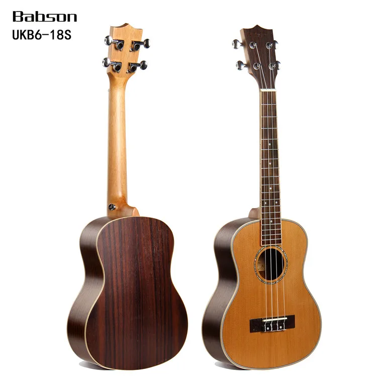 Cheap Best Price Ukulele Tenor Guitar 26" Solid Top Nylon String Musical Instrument From
