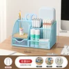 Seven-compartment pen holder - Sunny Mountain Blue