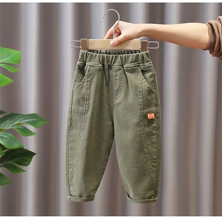 Q4406 Spring Summer 2024 Baby Parachute Trousers Boys Casual Pants Bottoms 1-10 years cheap Cargo Pants
