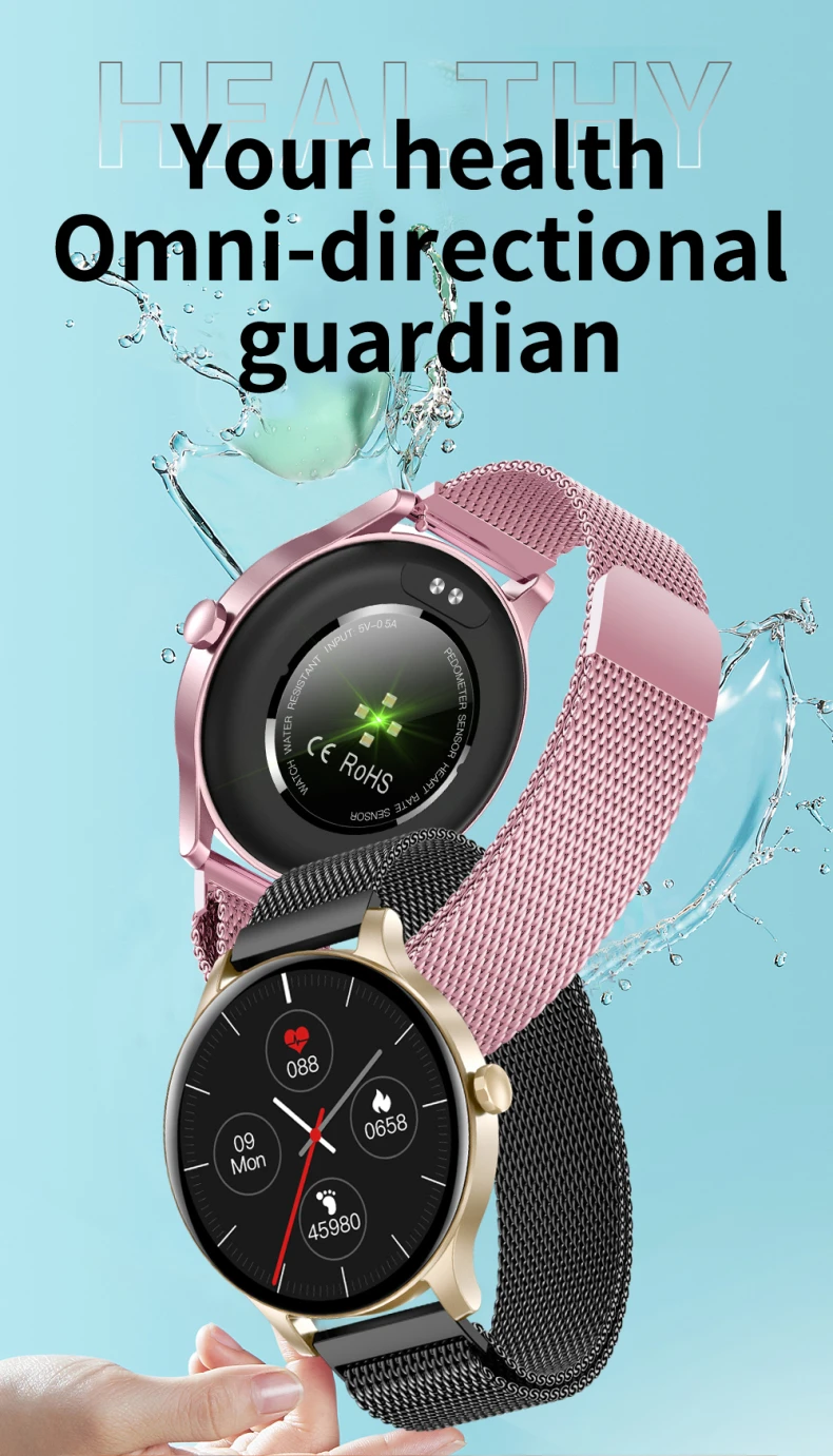 NY20 Smart Bracelet Lightweight Design Fitness Tracker Round Screen IP68 Waterproof Smart Fitness Watch(5).jpg