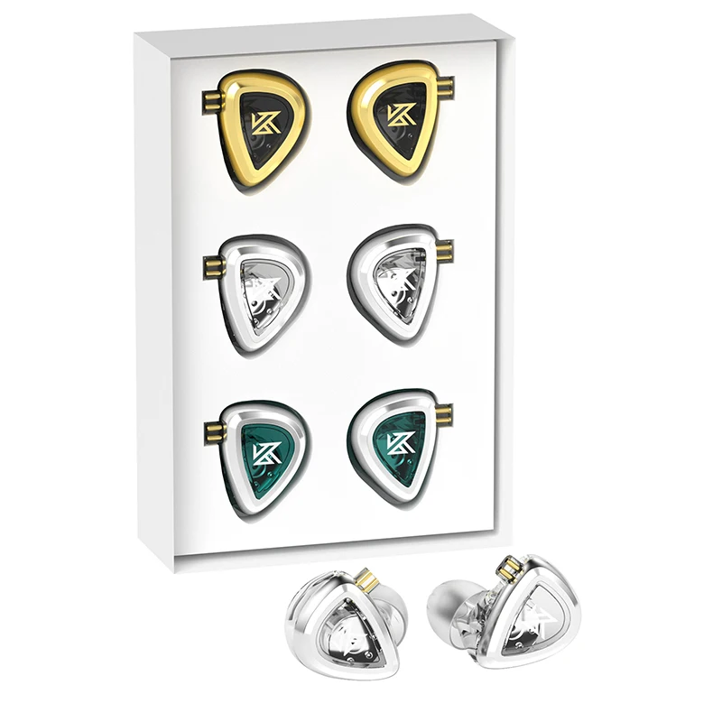 Наушники-вкладыши KZ EDA 3 пары спортивные Hi-Fi наушники с шумоподавлением съемные сбалансированные без