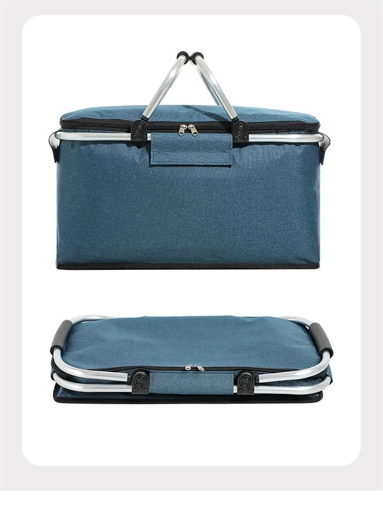 Outdoor Picnic Insulation Bag/folding Picnic Basket Insulation Bag