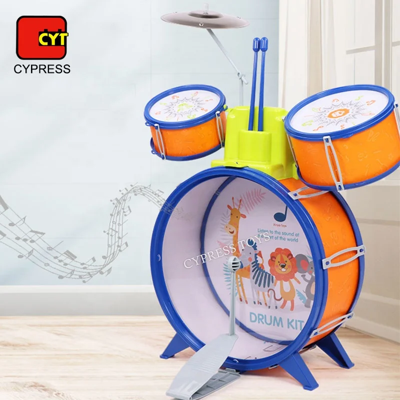 Children's Play Toys Medium Size Drum Set Jazz Drum Set Musical