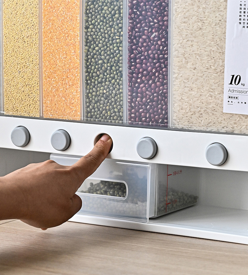 Wallmounted Plastic Bulk Food Cereal Dispenser New Grain Storage Box Cereal Dispenser Buy