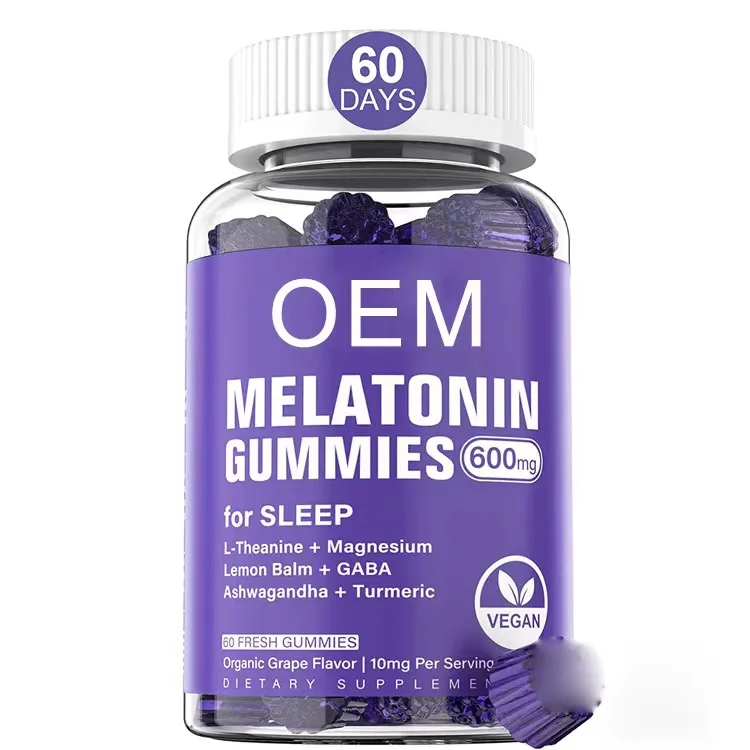 Oem Hot Selling Melatonin Gummies For Sleep Gummy Bears Melatonin Gummy