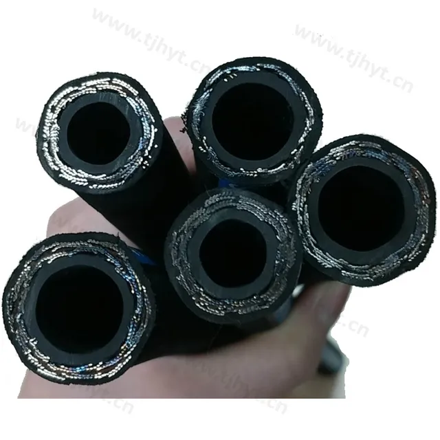 1/4 3/8 1/2 2 Inch Wire Braided Hose High Pressure Hydraulic Air Hose Pipe Hose Connect
