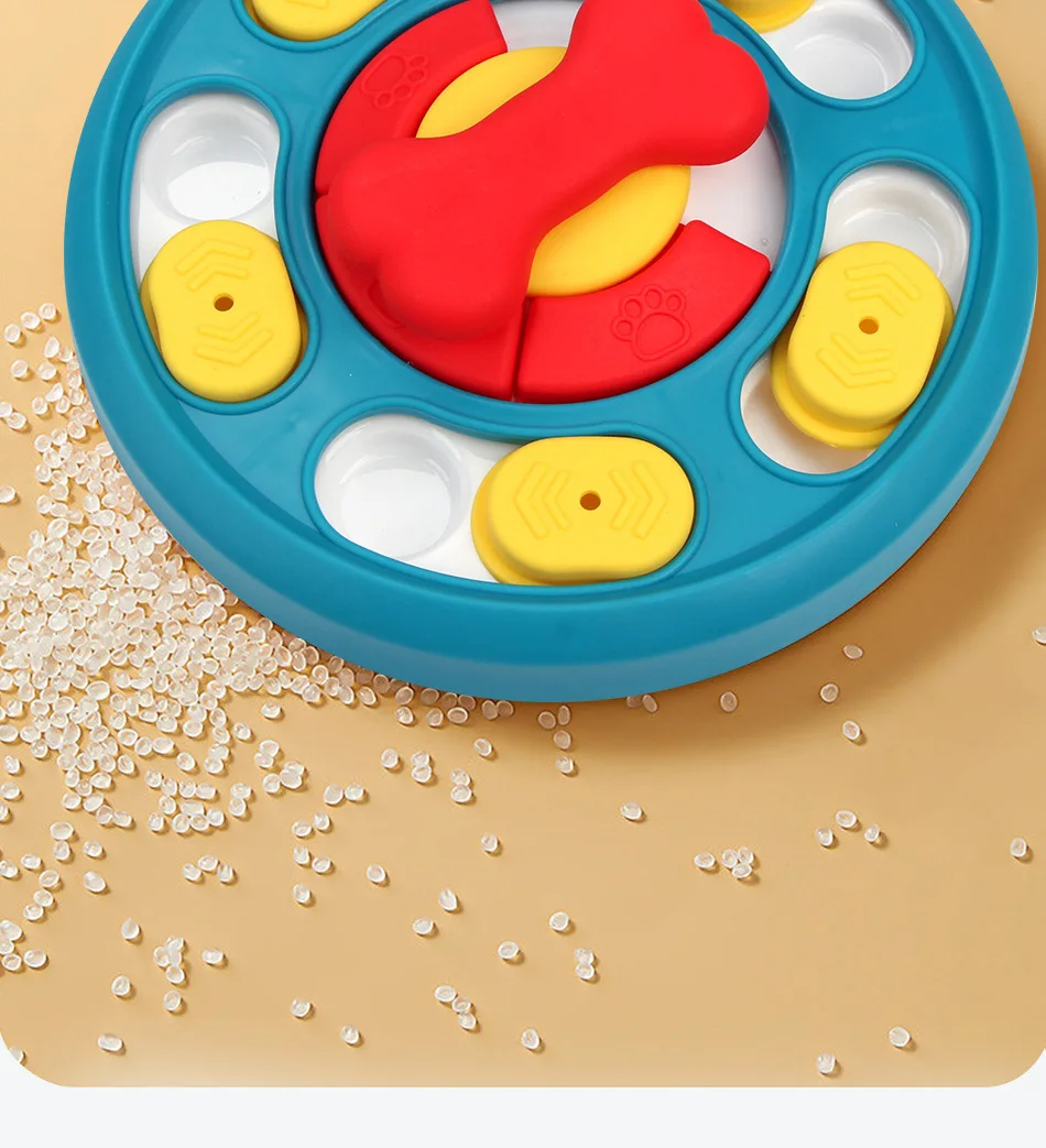 Pet Toys New Rotary Feeding Toys Slow Food Bowl Dog Rotary Table Gnawing Resistance Training Puzzle Dog Toys supplier