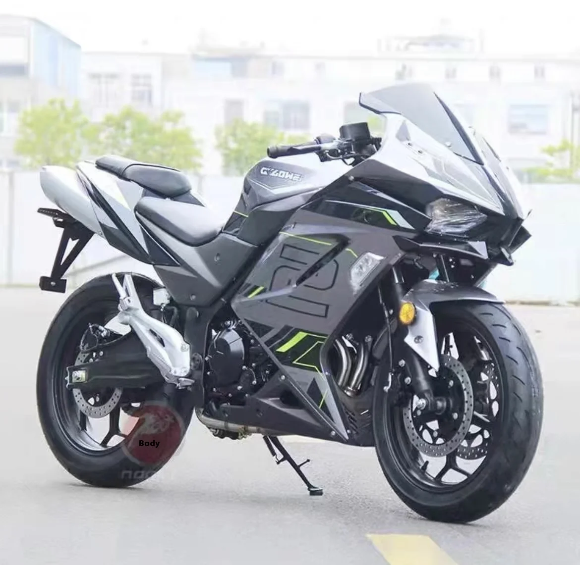 Solid Color Kawasaki V6 Small Ninja 250 Electric Female Sports Car Double Cylinder H2 Heavy Locomotive250cc Used Motorsports