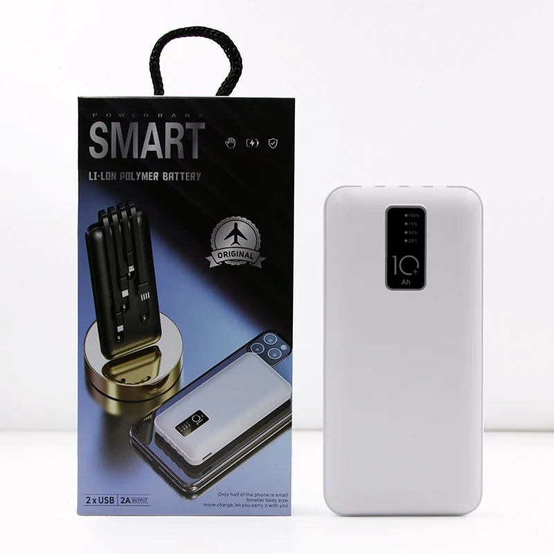 10000mAh 4 Output 1 Input Portable Mobile Battery Charger Power Bank
