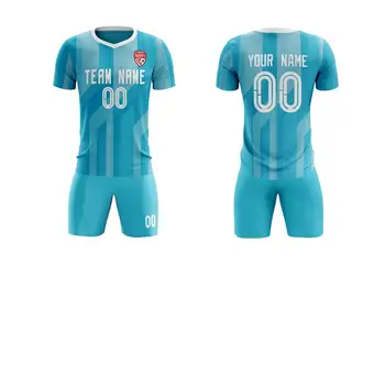 Wholesale custom designed high quality football uniform sublimation printed football wear World Cup football jersey sets for men