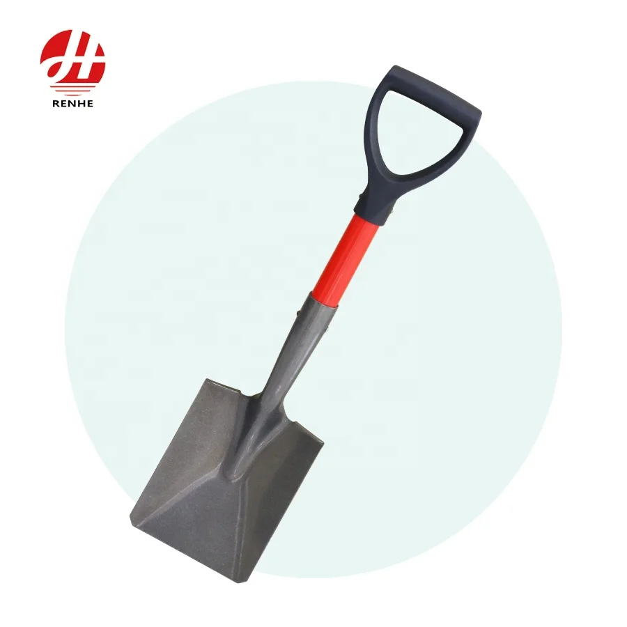 China Manufacturer  50Mn Steel  Mini  Garden  Digging Spade Farm Small Shovel with Fiberglass Handle for Kid