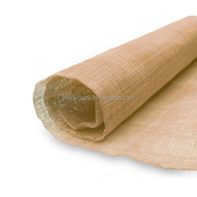 Factory Wholesale Dyed Sinamay Fabric (Plain Weave 90cm Wide) for Millinery Hats-Trade Assurance Payment