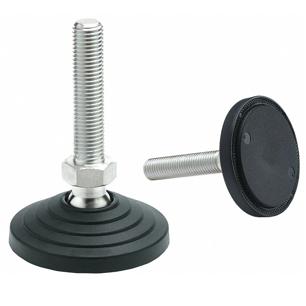 Регулируемая ножка для шкафа M16 M12 M10 M8 M6 40 мм с зажимом 304 дюйма