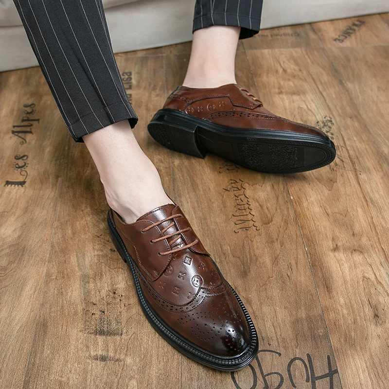 Men dress shoes penny loafers driving flat comfortable soft shoes