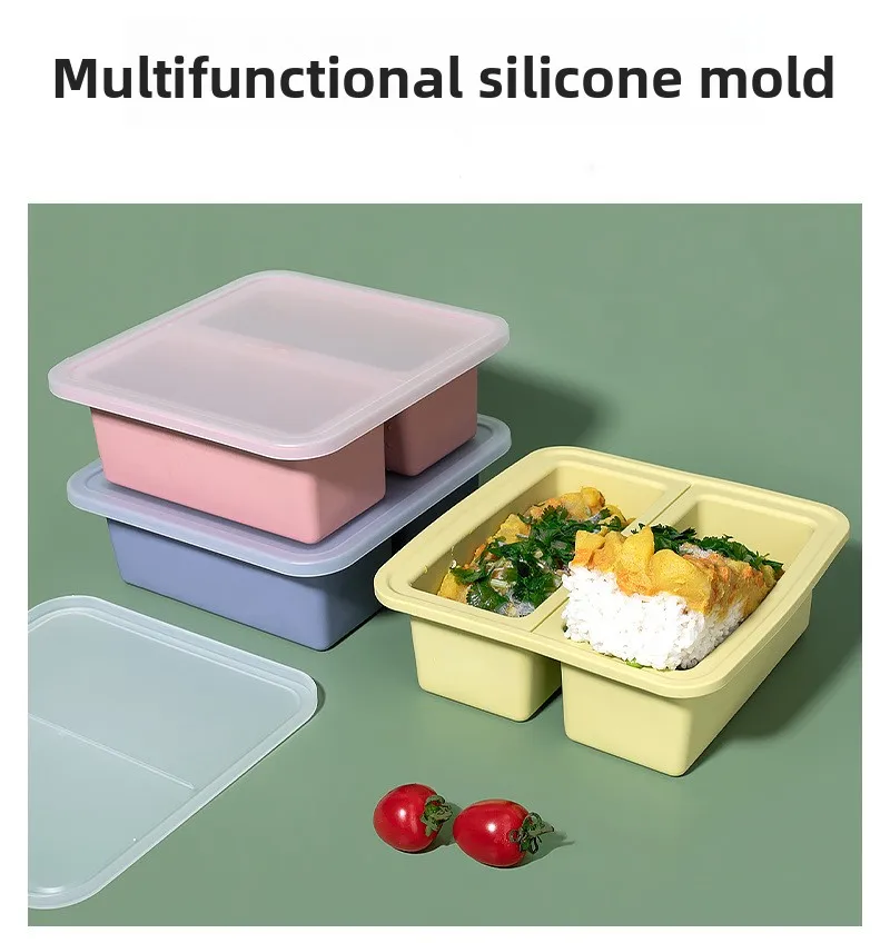 New Release Sustainable Food Grade Silicone Ice Tray Mold 2-Hole & 4-Hole Options Complementary for Frozen Soups & Freezer Box supplier