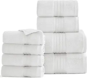 600 GSM 100% Turkish Cotton Quick Dry Hotel Collections Bath Towel Sets