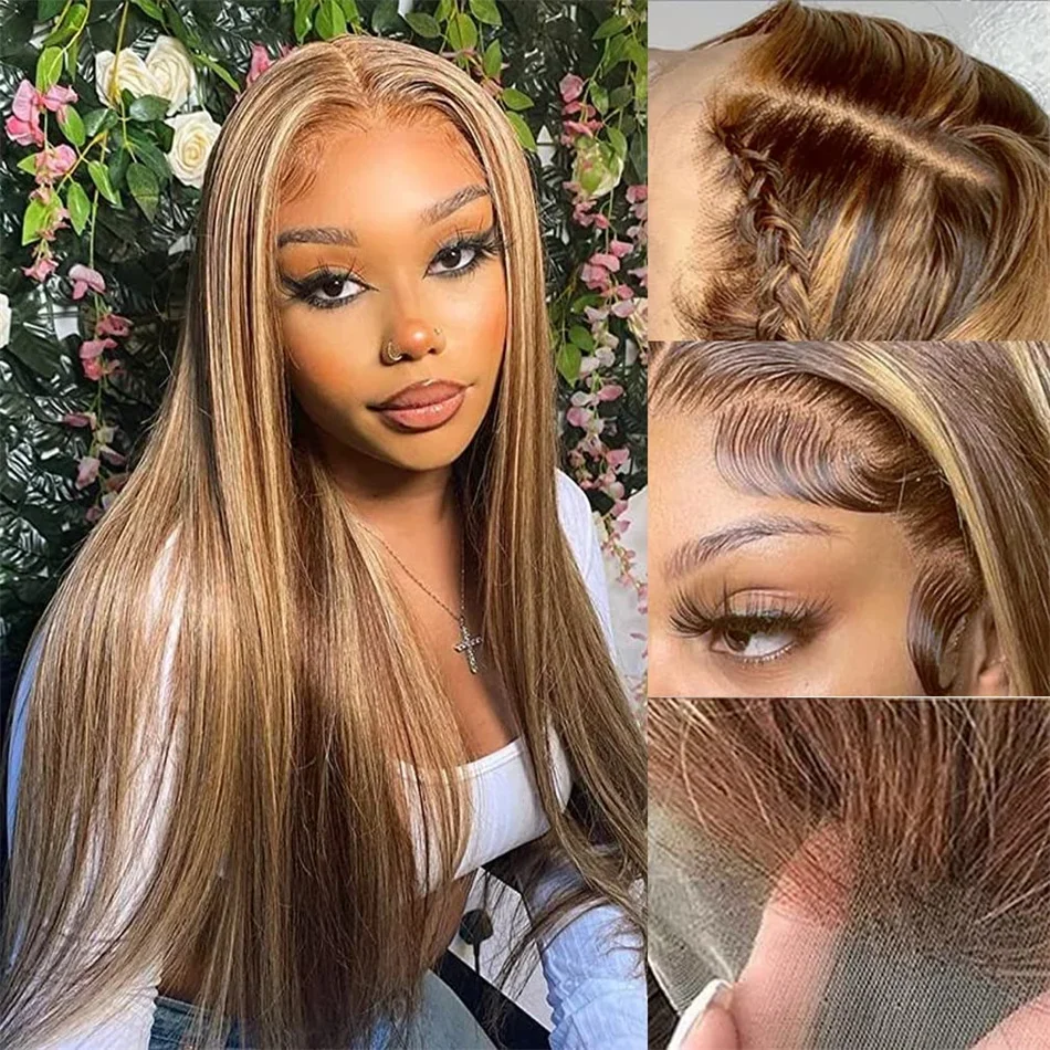 Highlight stijlvolle lace front pruik menselijk haar voorgeplukt_voghion.com