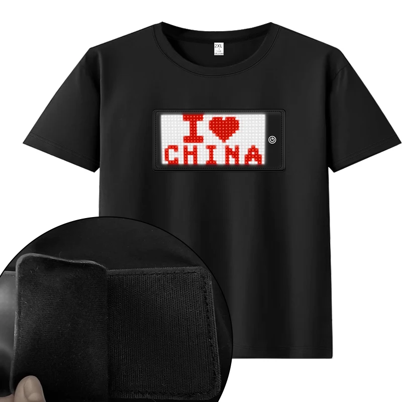 Светодиодная футболка с программируемым дисплеем