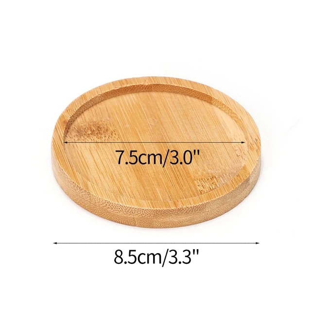 ZEONHEI - Set De 4 Bandejas De Bambú (17.5x9cm) - Para Servir Pan, Postres O Decorar