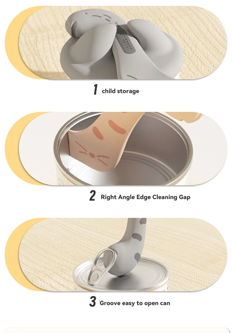 Pet Cat Can Seal Cover Dog Cat Can Opener Scoop Jar Seal Fresh-keeping Silicone Can Lid manufacture
