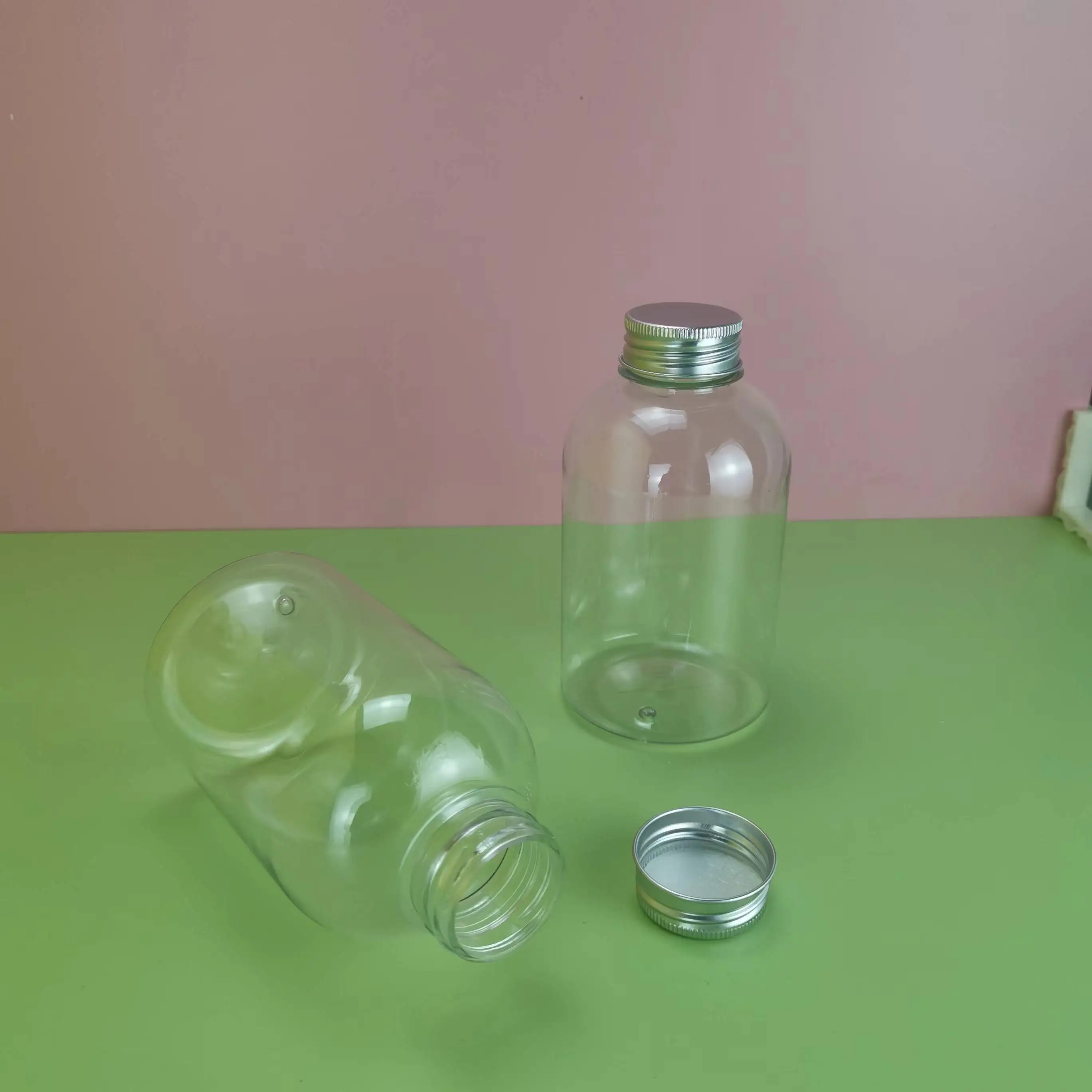 16oz 500ml Customized Wholesale Plastic Juice Bottle Transparent Juice